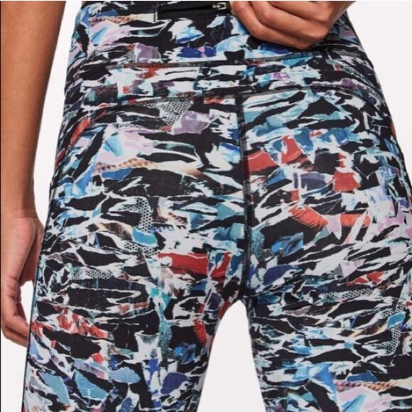 Lululemon Leggings Abstract Print High Rise Full‎ Length Activewear Yoga Pants - Picture 2 of 8